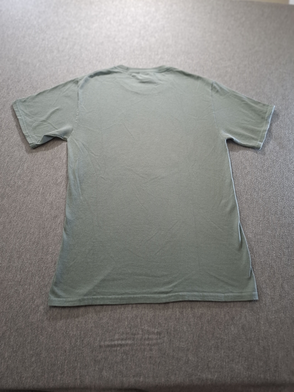 Fur Rhondy 1990s Vintage  Sage Green Reindeer Graphic Tee - Picture 5 of 6